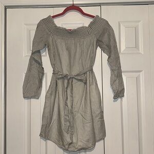 Off the Shoulder, Lined Dress